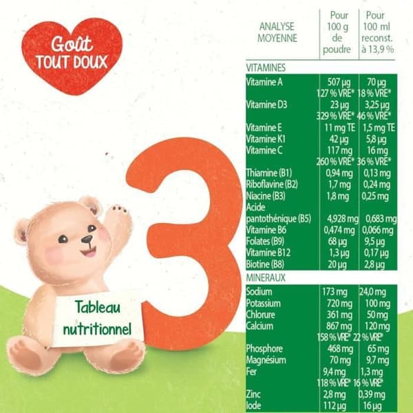 Blédina Blédilait Growth Milk+ 3rd Age 900g