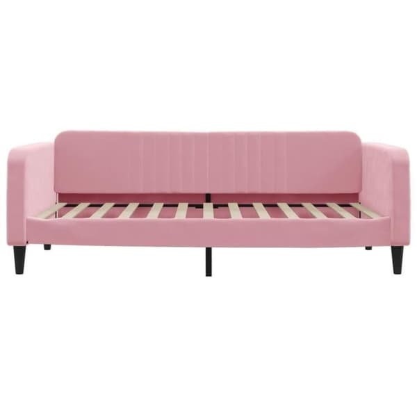 vidaXL Soffbädd rosa 100x200 cm sammet 354096