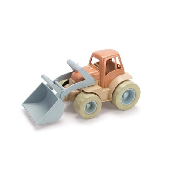 Dantoy Bioplastleksak - Blå & Brun traktor för barn
