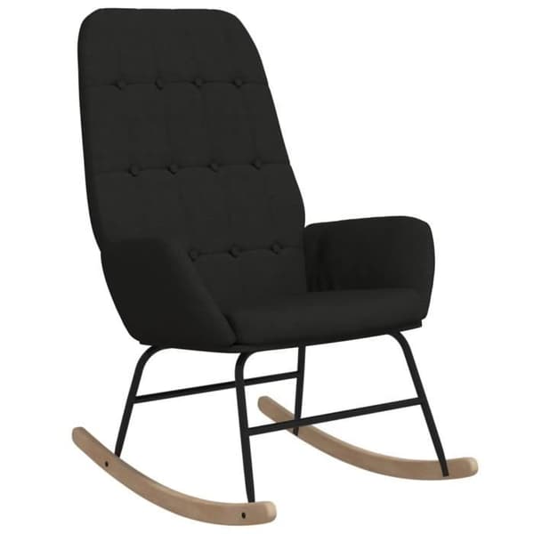 vidaXL Gungstol Svart Tyg 341259