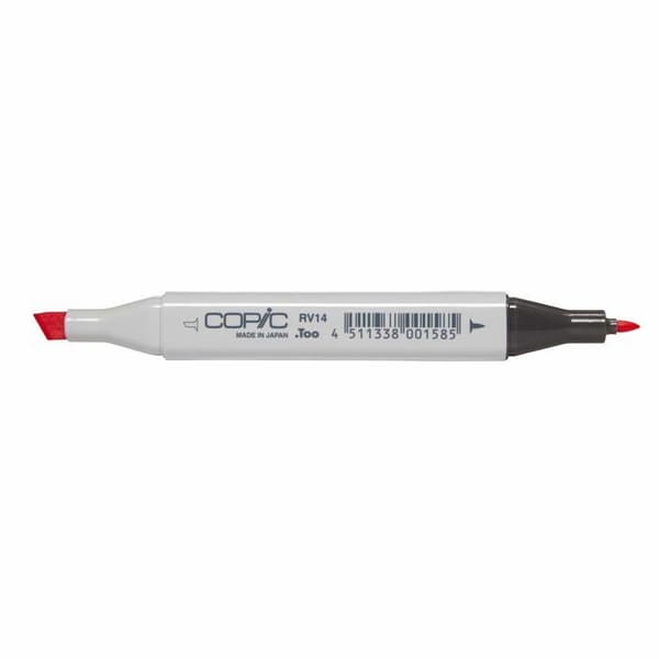 Markerpenna - COPIC - CMO-RV14C - Rosa - Utbytbar polyester spets - Rullmotståndig polypropen kropp