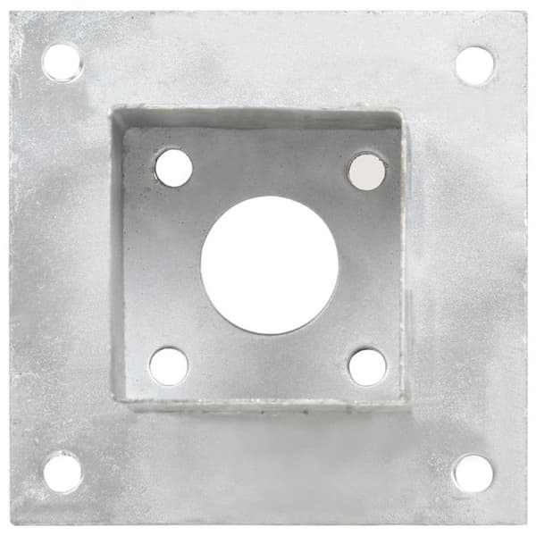 vidaXL Stolpeankare 4 st Galvaniserad Metall 81 mm