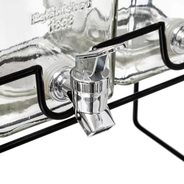 Dryckesdispenser "Modern Wood" 4,5L Transparent