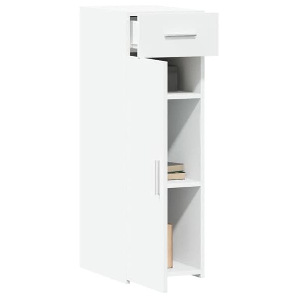 vidaXL Buffé vit 30x42,5x93 cm ingenjörsträ 846271
