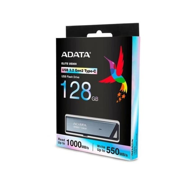 Pendrive - Adata - Elite UE800 - 128 Go - USB 3.2 Gen2 - Typ-C - Hastighet upp till 1000MB/s