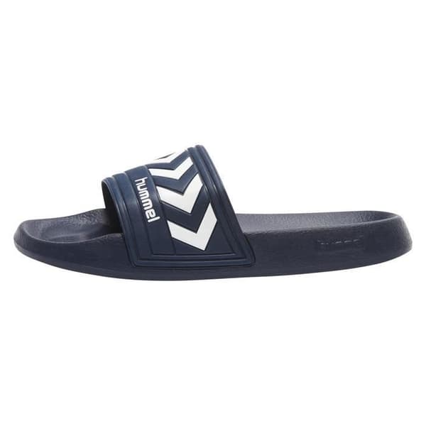 Hummel Larsen Slider Slides - Blå - Syntet - Blå/vit