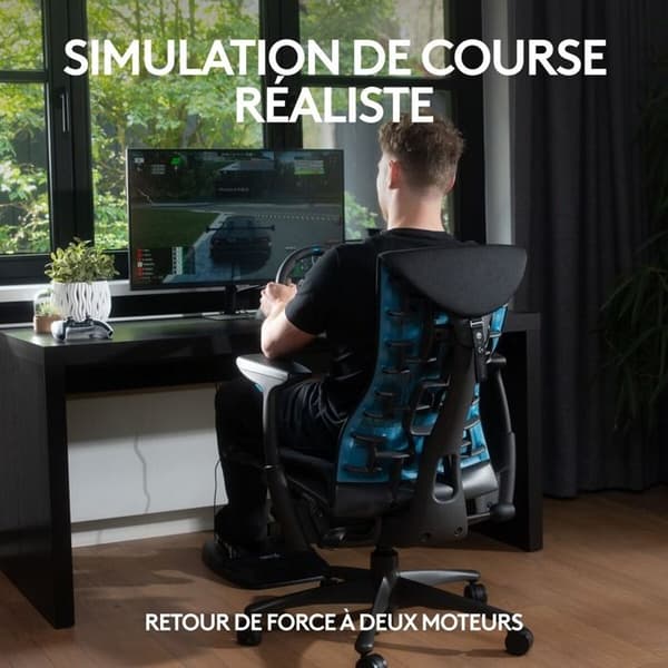 Volant gaming Logitech G29 Driving Force med pedaler för PS, PC och Mac