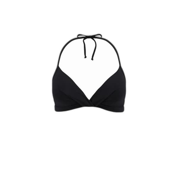 Barts Solid halter-baddräktstopp för kvinnor - svart