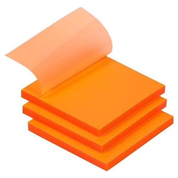 Post-it® sedelkubblock - Post-it - 76x76 mm - 450 ark - Rosa neon