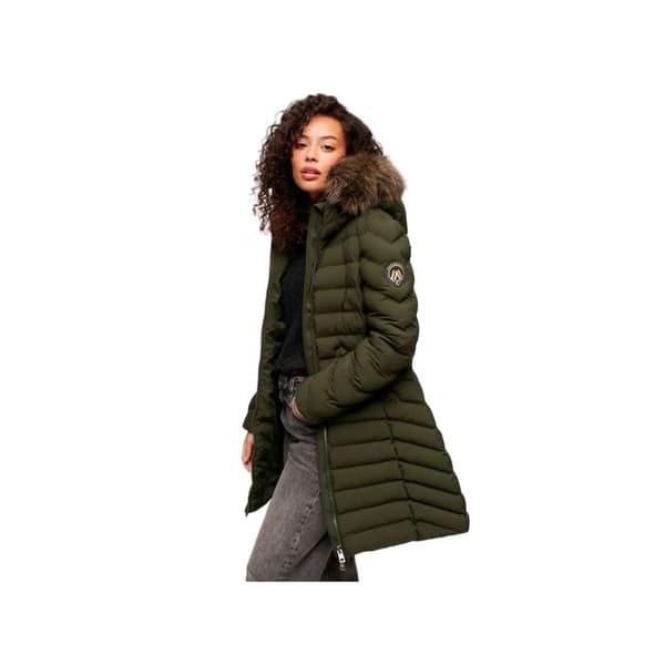 Superdry Dam Manteau Fuji Grön Polyester
