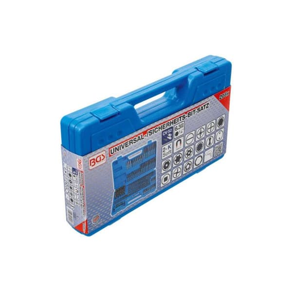 Bitset - BGS TECHNIC - 20103 - universella för borrmaskin - 6,3 mm (1/4") - 208 st
