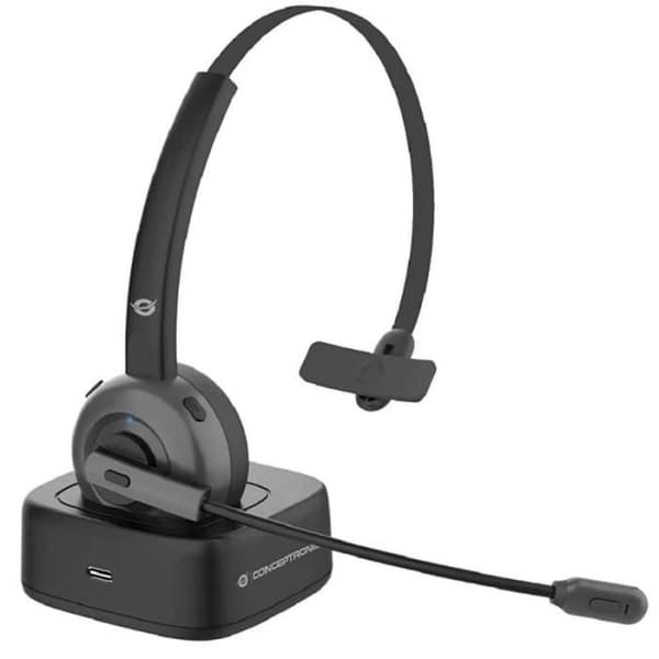 Hörlurar - Conceptronic - POLONA03BDA - Över örat - Bluetooth - Svart
