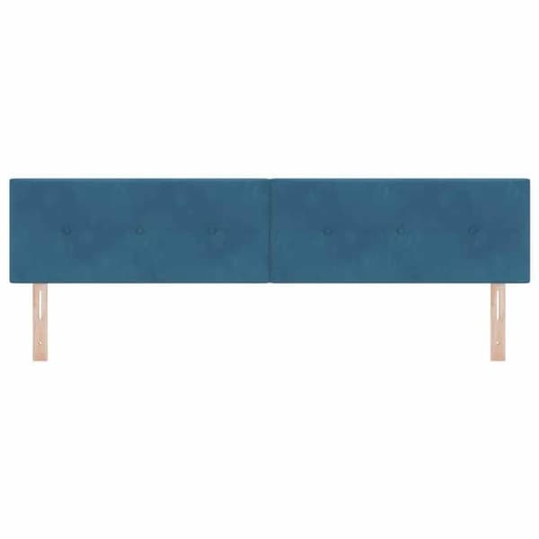 vidaXL Huvudgavel Mörkblå 200 cm Sammet 42007200