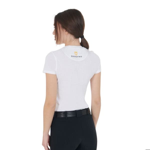 T-shirt i bomull för kvinnor Equestro