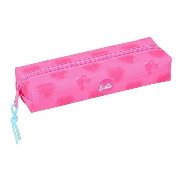 Rektangulär barnetui - safta - 22x7x4 cm - Rosa - Dragkedja - Nylon - 1 fack
