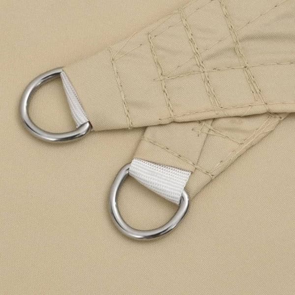 vidaXL Parasol Sail Oxford Tyg Rektangulär 3,5x4,5 m Beige