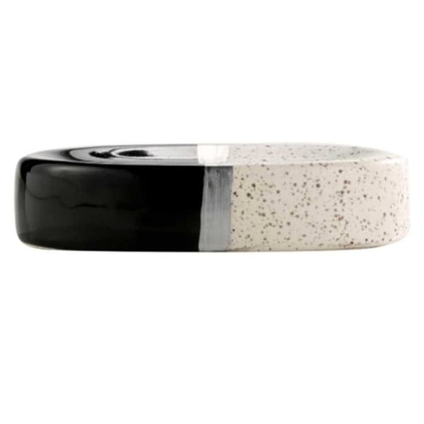 Porslinstvålställ Design "Skyline" 26cm Svart