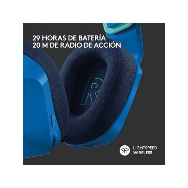 Hörlurar med Mikrofon - Logitech - 981-000943 - Trådbundna - Blå - Volymkontroller