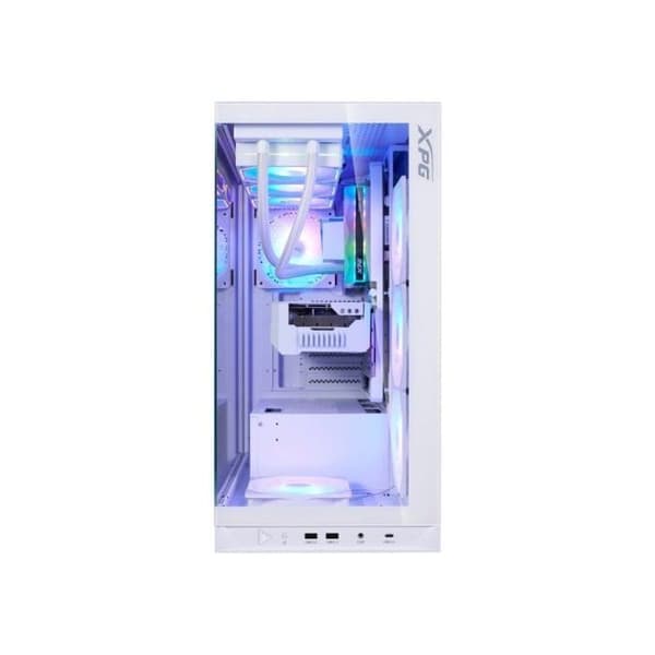 ADATA XPG Invader X BTF - Midi Tower PC-hölje Vit Matt ATX/mATX/mITX, 5×120mm ARGB, USB-C