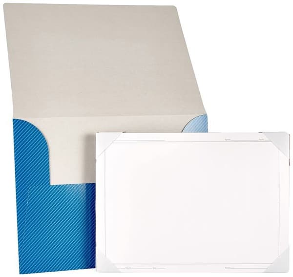 Blasetti BL4 - Slät ritpapper rutat 330 x 240 mm - 20 ark (blå)