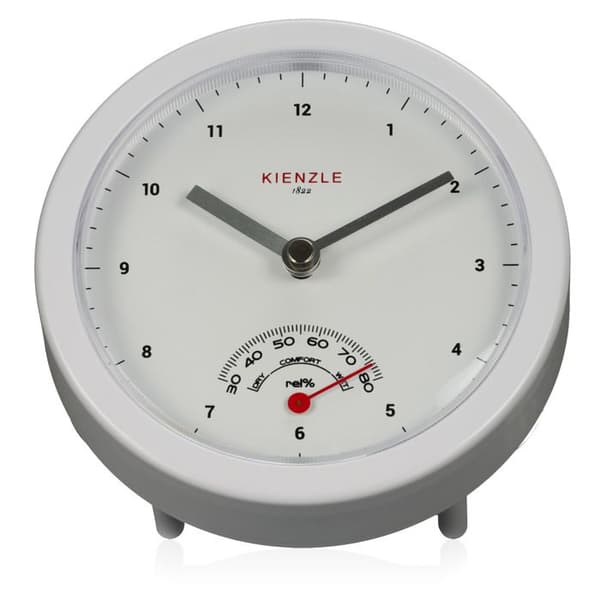 Badrumsklocka - KIENZLE - Quartzmekanism - Inbyggd hygrometer - Sprutsäker