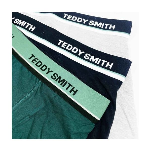 TEDDY SMITH 3-pack Kalsonger Herr Bomull "Grön Grå Svart"