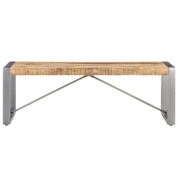 vidaXL Soffbord 120x60x40 cm Rå mangoträ