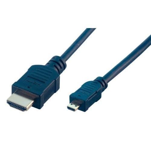 HDMI-kabel - MCL - Typ A/D - 2 m - Hög hastighet - Inbyggd Ethernet