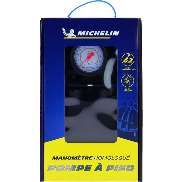 MICHELIN tvåpistongs fotsystem + manometer