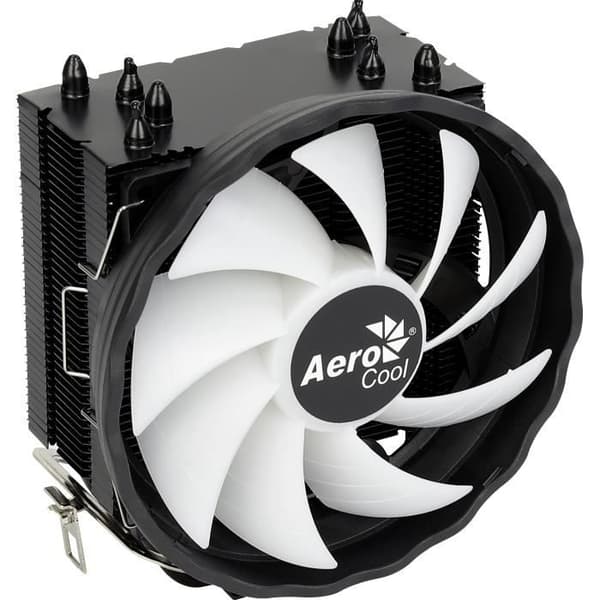 Ventilationskylare för processor - Aerocool - Rave 4 RGB - Svart - 12 cm - Kompatibel med Socket AM4