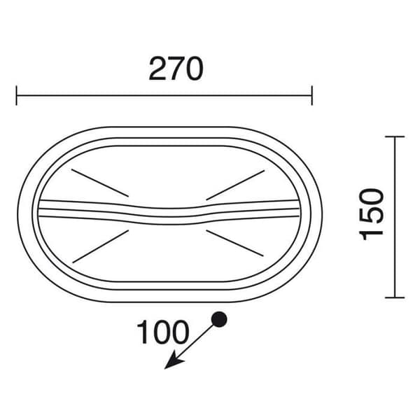 Applicera PLAFF IP65 E27 42W Vit CRISTHER 240A-G05X1A-01