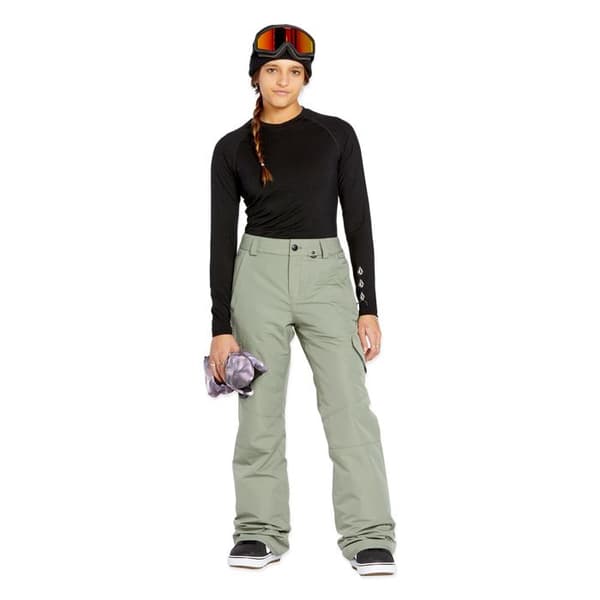 Volcom Bridger Ins Lichen Green Dam Skidbyxor