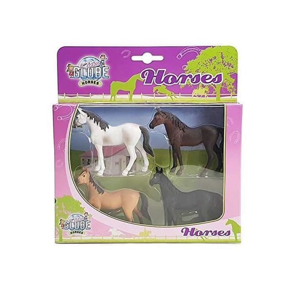 FALSE Kids Globe Horses 4 paarden 1:32 2ass 640085