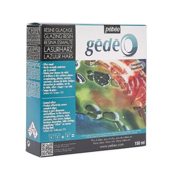 Glasharts - PEBEO - Emaljerad effekt - Transparent - 150 ml
