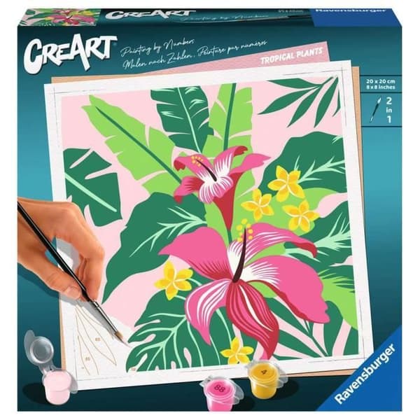 Pussel - RAVENSBURGER - Tropiska växter - 1000 bitar - Grön, Gul, Röd