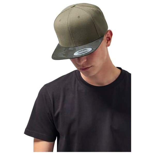 Snapback-keps - Flexfit - CAMO VISOR - Grön kamouflage - One size - Vår/Sommar