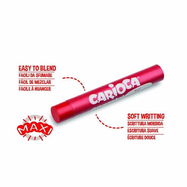 Whiteboard marker Carioca Corvina ClipWB 2,5 mm — 12-pack Röd