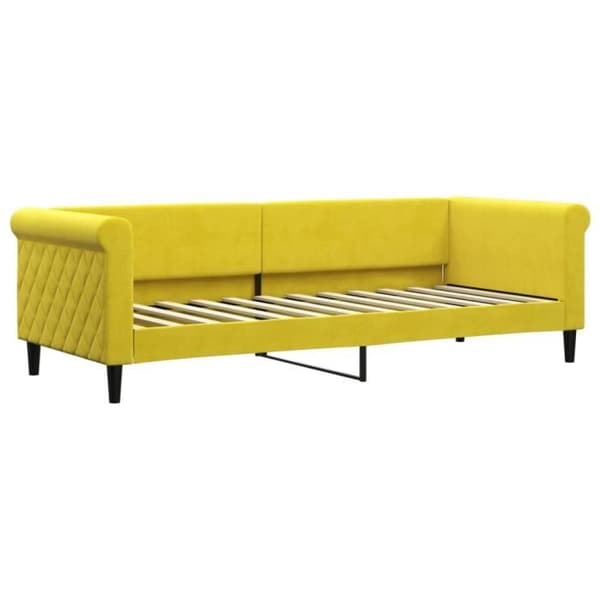 vidaXL Gul vilstol 80x200 cm sammet 354242