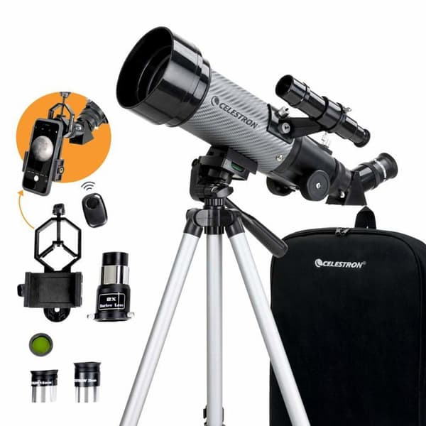 Refraktorteleskop - Celestron - 22035 - 70 mm - Portabel - Smartphoneadapter ingår