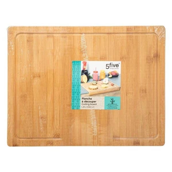 Skärbräda 45x34cm bambu med kant - 5 five simply smart