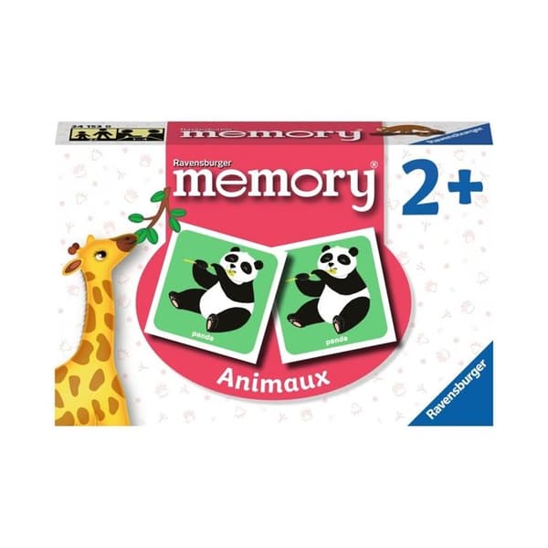 Observationsspel Memory Djur - RAVENSBURGER - Rosa - Blandade material - Från 2 år