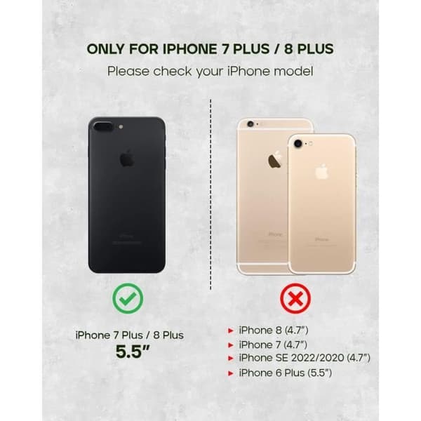Läderfodral för iPhone 8 Plus/iPhone 7 Plus - Porter Riley
