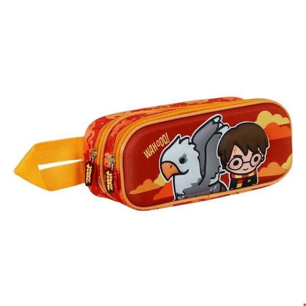 Trousse Dubbel 3D - Harry Potter Buckbeak - Orange - One Size
