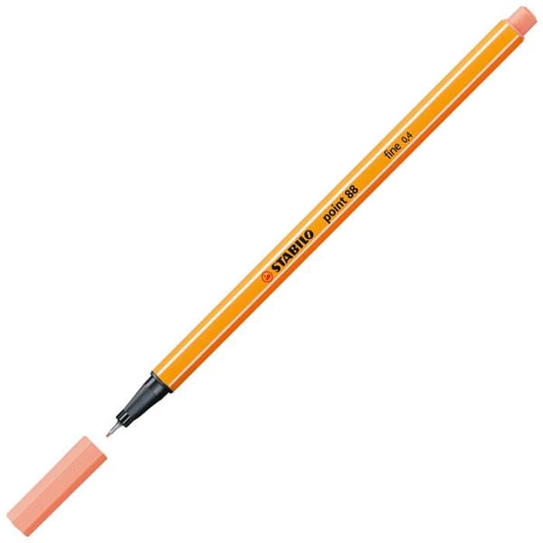 Stylo - Stabilo - Point 88 - Abricot - Fin spets - 1 Stycke
