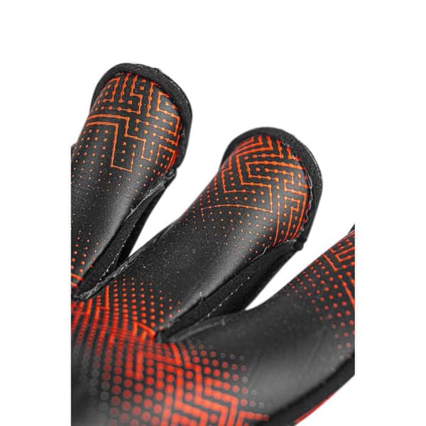 Reusch Attrakt Gold X Evolution GluePrint målvaktshandskar - hyper orange/elektrisk blå/svart
