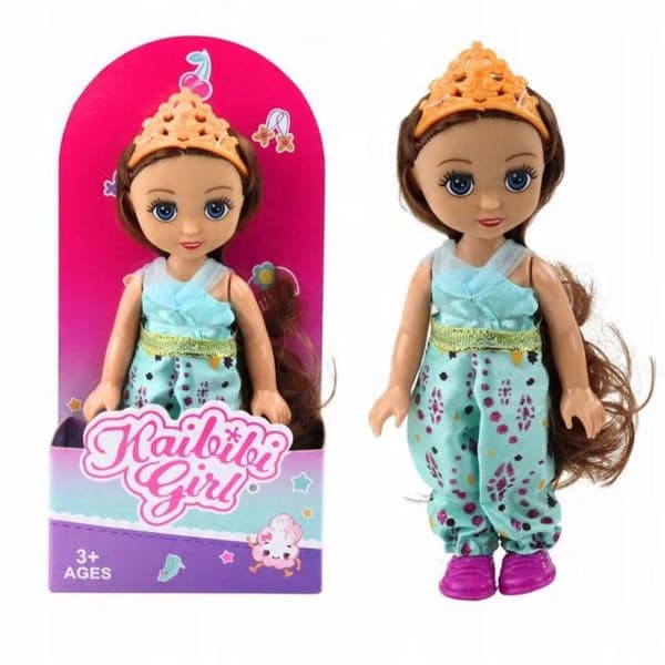 Docka - LEANTOYS - Mini prinsessdocka - 17 cm - Krona - Dekorerad klänning