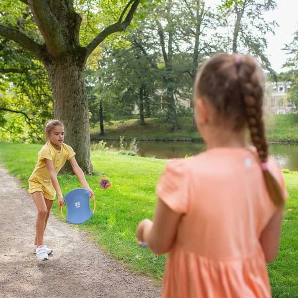 Studsande racketar - BS Toys - Ø 29 cm - Boll Ø 9,5 cm - Bambu och elastisk tyg