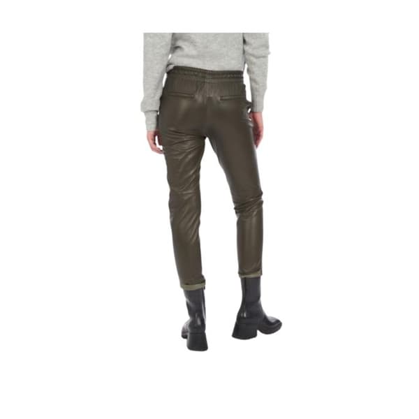 Joggingbyxor i läder Oakwood Gift Ref 50426 mörk khaki