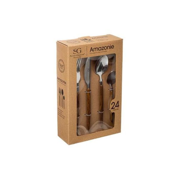 Mängdset 24 Delar "Amazonie" 21cm Naturlig