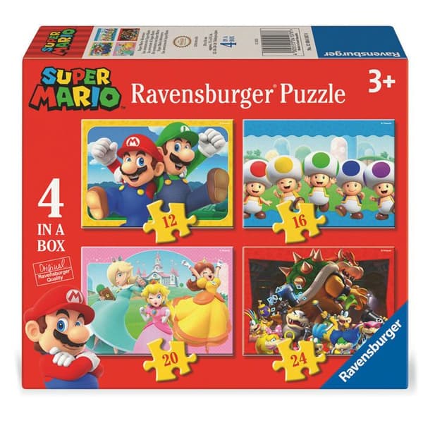 Pussel med 12/16/20/24 bitar Ravensburger Super Mario Bros